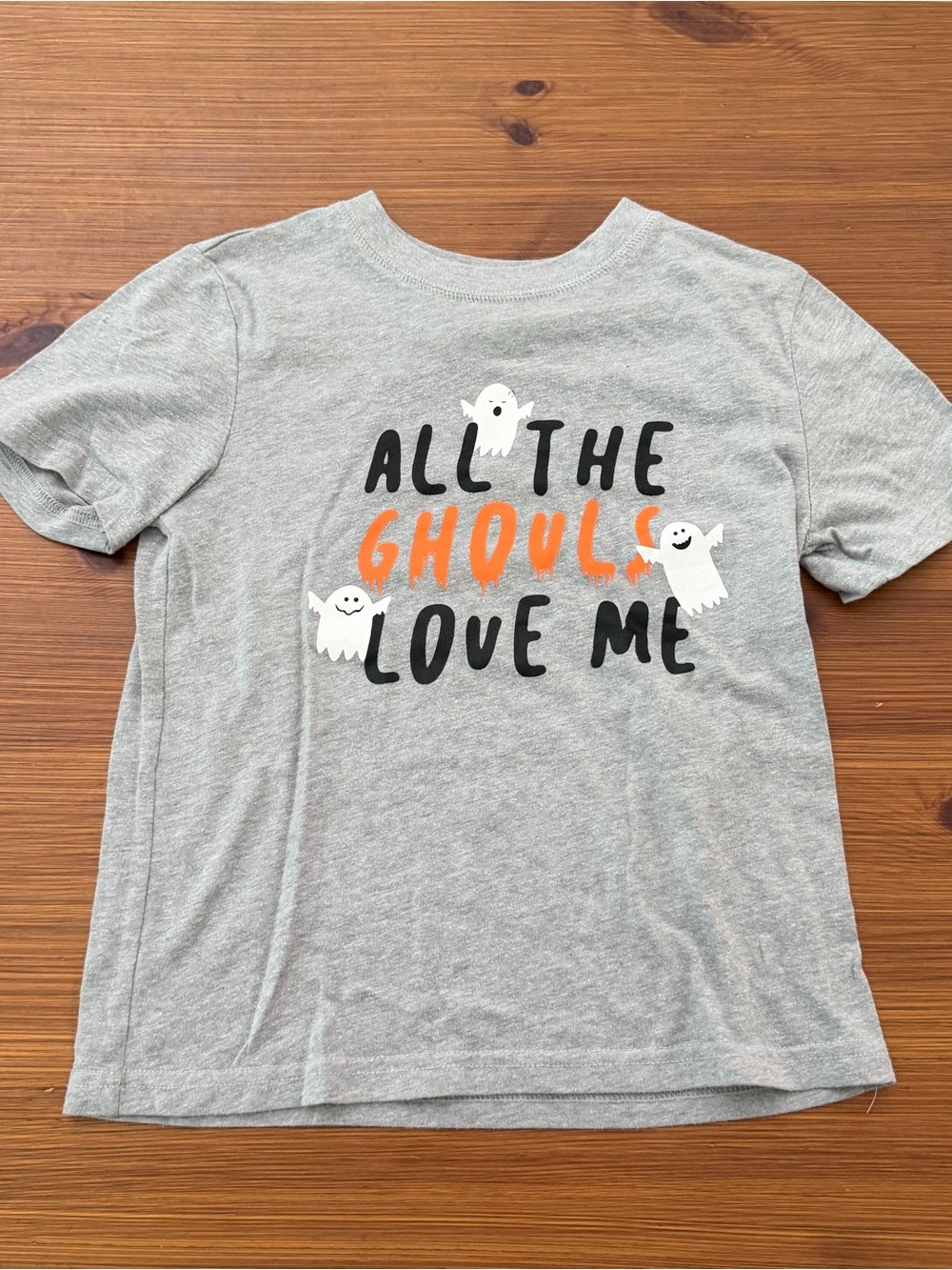 4/$13 City Streets All The Ghouls Love Me Ghost Halloween Shirt - Size XS (6/7)